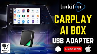 Linkifun A1 CarPlay AI Box USB Adapter 2024  |  Plug & Play   |  UNBOXING REVIEW