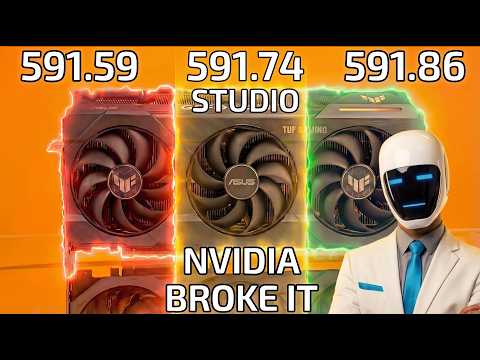 NVIDIA broke it! Nvidia Driver Update 591.86 vs 591.74 studio vs 591.86 | RTX 5070 Driver Comparison