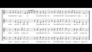 Willaert - Vecchie letrose (villanella) - (score)