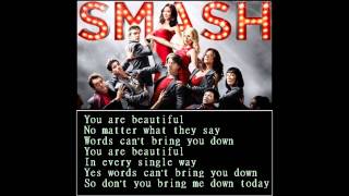 Smash - Beautiful w/ Lyrics