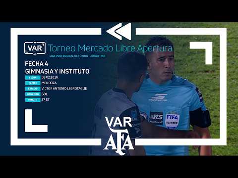VAR 2026 | #MercadoLibreTournament 2026 | Matchday 4 | GIMNASIA DE MENDOZA - INSTITUTO