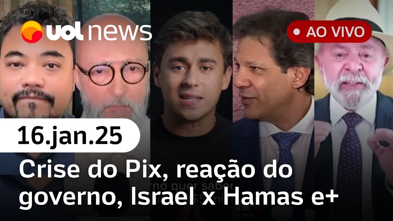 Pix: Governo Lula recua e oposição comemora; reação de Haddad, Israel x Hamas e+ ao vivo | UOL News
