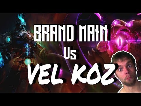 Road to diamond - Brand Mid vs Vel Koz - Game play commentary
