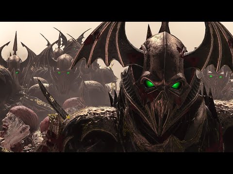 Battle in the Swamp of Terror - VAMPIRE COAST vs GREENSKINS - Total War WARHAMMER Cinematic Battle