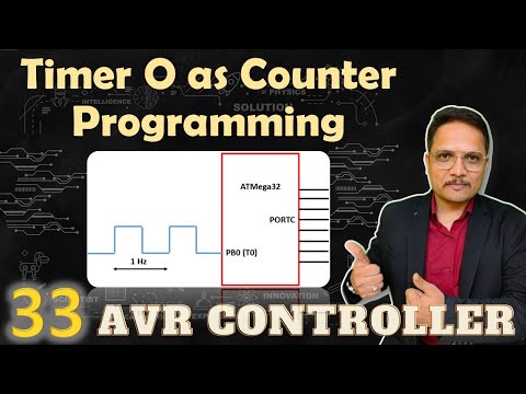 Timer 0 as Counter Programming ATmega32 EngineeringFunda AVRTimer AVRMicrocontroller