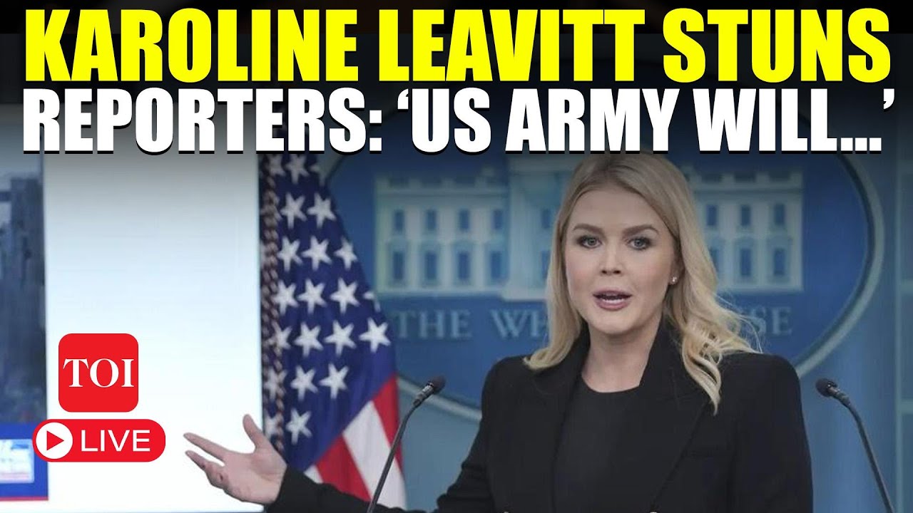 Karoline Leavitt LIVE | White House Press Secretary Faces Fury Over 'US Boots In Gaza' | Trump News