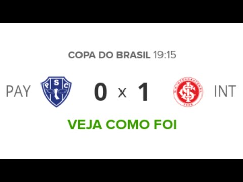 Paysandu 0 x 1 Internacional - Melhores Momentos (COMPLETO) - Copa do Brasil 2019