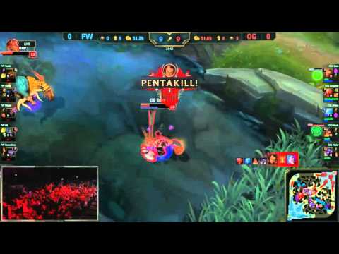 [Spoiler] OG Soaz Darius Pentakill! - Flash Wolves vs Origen - Game 1 Quartefinals - Worlds 2015