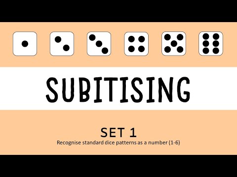 Subitising Slides | Set 1 (Dice Patterns 1 - 6)