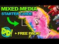 how to make mixed media animations (+ FREE pack)