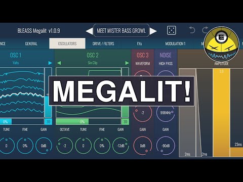 BLEASS Megalit 🔥- Sweet New Wavetable Synth for Desktop and iOS!!