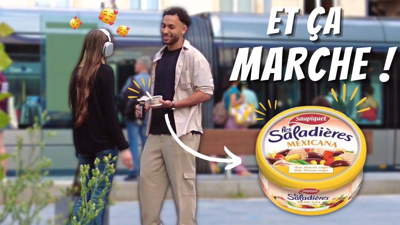 J'utilise la technique de drague de la salade Saupiquet