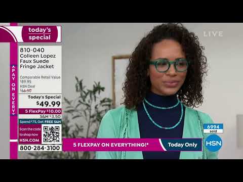 Colleen Lopez Faux Suede Fringe Jacket