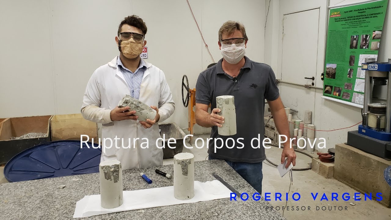 Ruptura de Corpos de Prova de Concreto no Ensaio de Compressão Coaxial