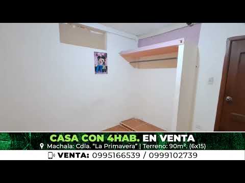 Vendo casa en Machala Ciudadela "La Primavera" El Oro - Ecuador