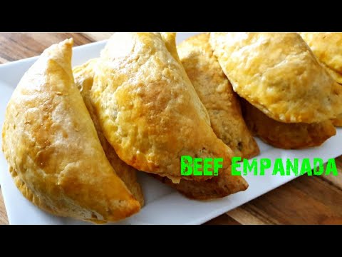 Beef Empanada-How To Make Baked or Deep Fried Flaky  Pastry Beef Or Chicken  Empanada
