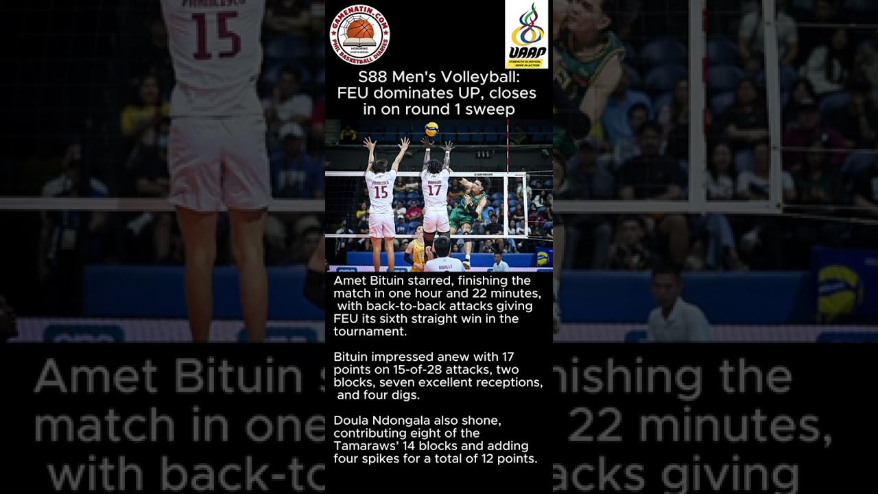 UAAP Men's Volleyball:  FEU dominates UP