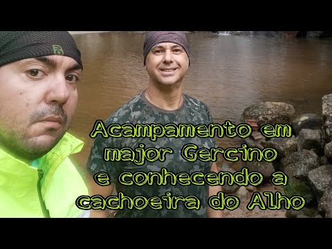 acampamento em major Gercino e conhecendo a cachoeira do alho