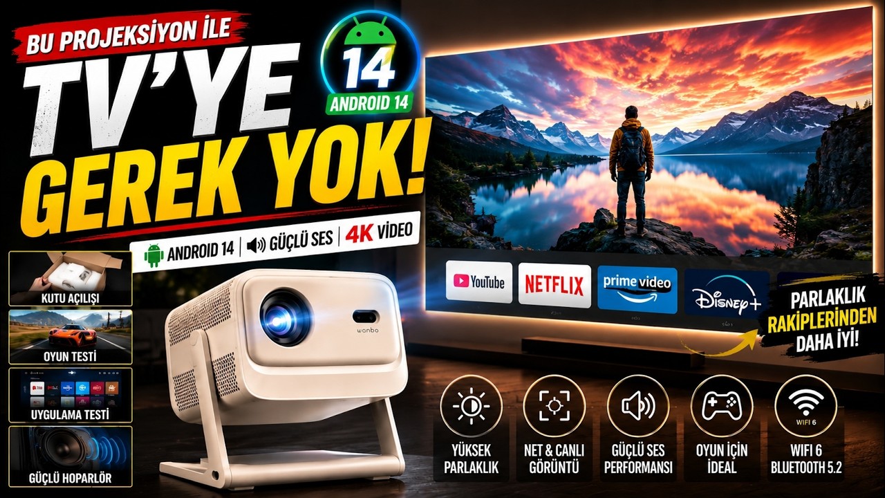 Taşınabilir Dev Sinema! | Wanbo Vali 1 Pro Kutu Açılımı ve Oyun Testi