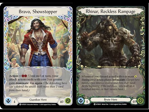 Flesh and Blood Constructed Rhinar vs Bravo