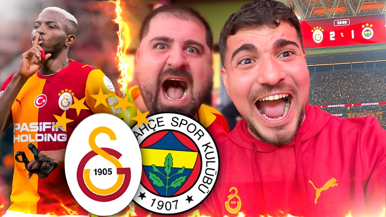 SAHADAN SİLDİK 🔥 MAÇ SONU ORTALIK KARIŞTI | Galatasaray 2-1 Fenerbahçe Stad Vlog
