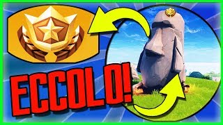 missione strana cerca dove guardano le teste di pietra sfide settimana 6 di - mappa del tesoro fortnite palmeto paradisiaco