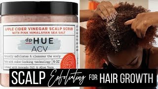 HOW TO: EXFOLIATE SCALP FOR HEALTHY HAIR GROWTH | DP Hue Scalp Scrub Review!