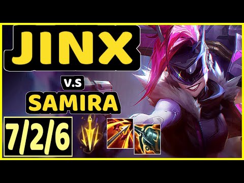 INNAXE (JINX) vs SAMIRA - 7/2/6 KDA BOTTOM ADC GAMEPLAY - EUW