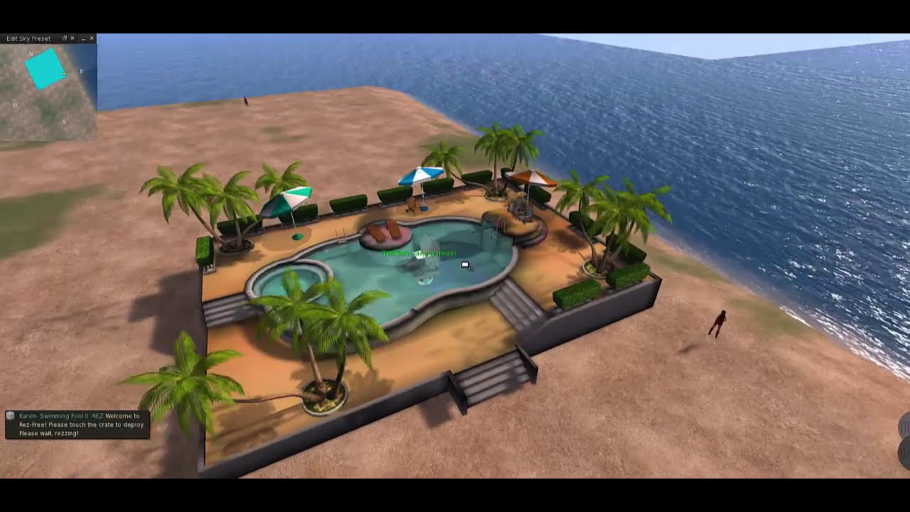 Tutorial for Swimming Pool II in Second life