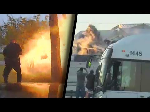 Scary Explosions That Everyone Walked Away From Video