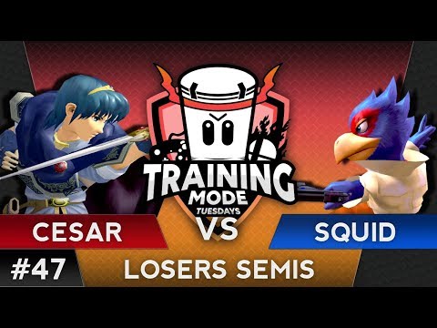 TMT 47 -  Squid (Falco) VS Cesar  (Marth) - SSBM Losers Semis - Melee
