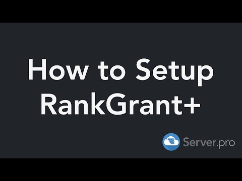 How to Install and Use RankGrant+ Plugin - Minecraft Java