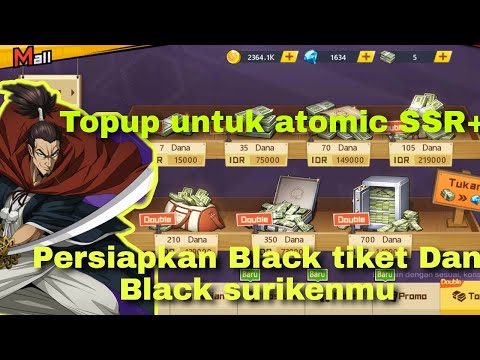 Persiapan atomic SSR+ cara topup pakai kupon kuning one puch man the strongest