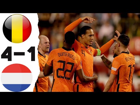 Belgium vs Netherlands (1-4) Extended Highlights & All Goals - UEFA Nations League 2022