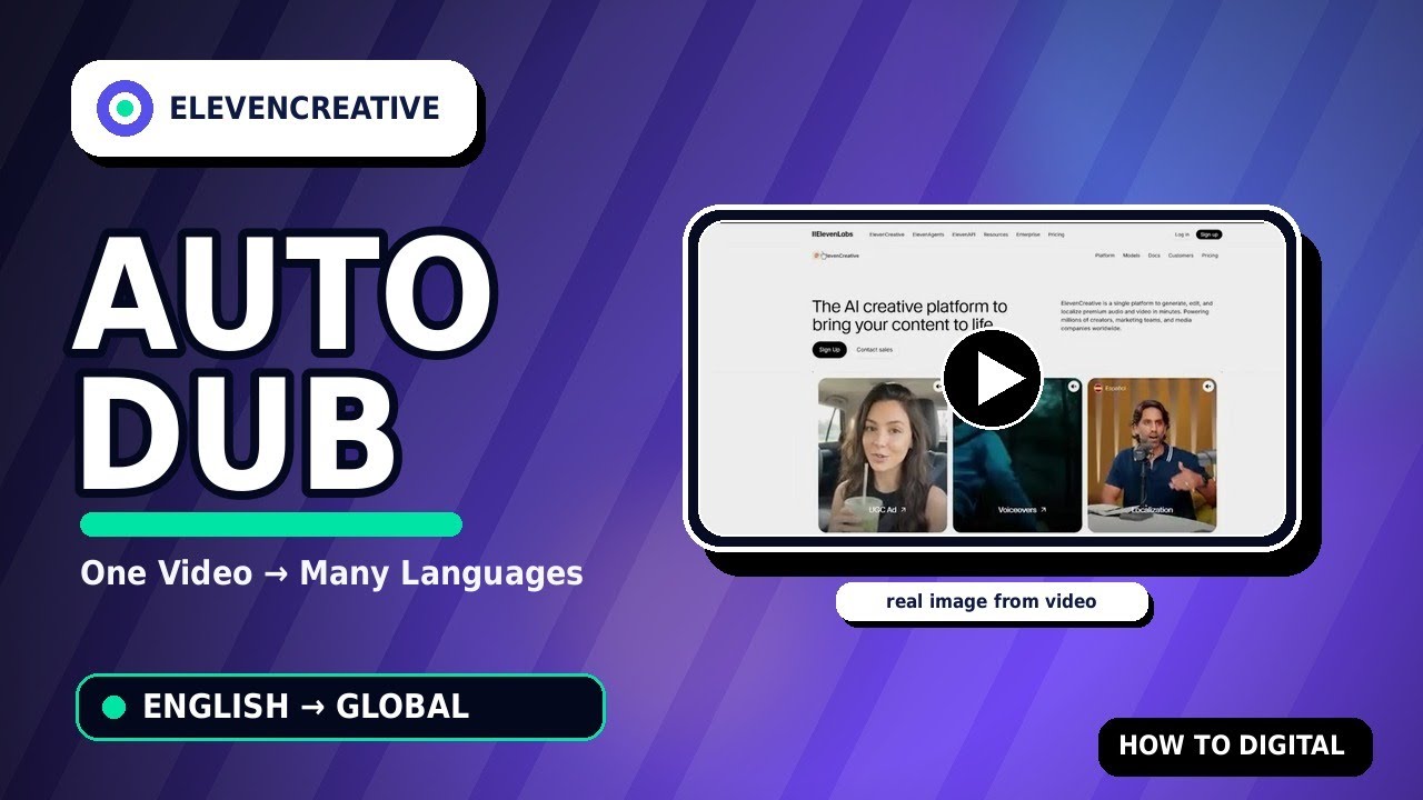 How to Auto-Dub YouTube Videos with ElevenCreative