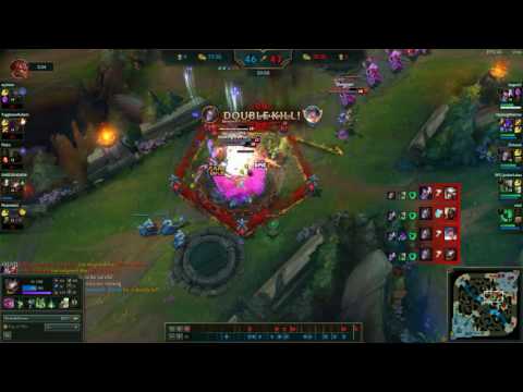 Orianna & Thresh with broken combo DESTROYS enemy team in 1 sec - (League of Legends)