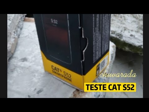 TESTE CAT S52 COM CHUVA