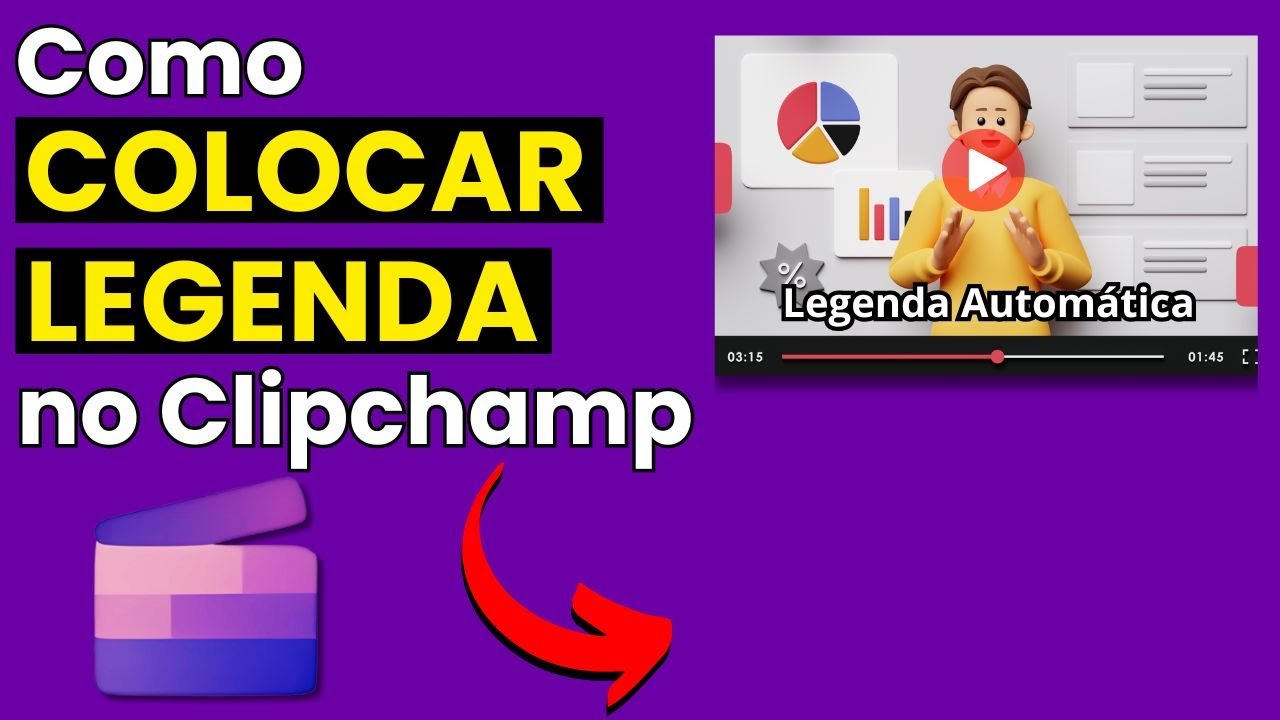 COMO COLOCAR LEGENDA NO CLIPCHAMP (Criar Legendas Automáticas no Clipchamp)