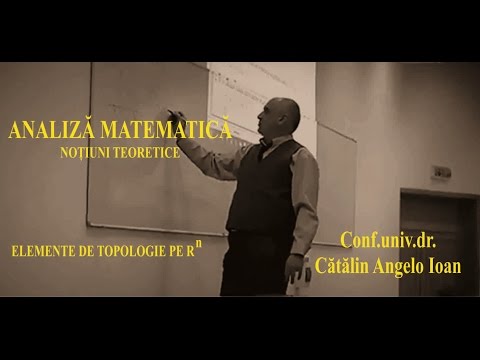 Matematica   Analiza matematica   001 Elemente de topologie