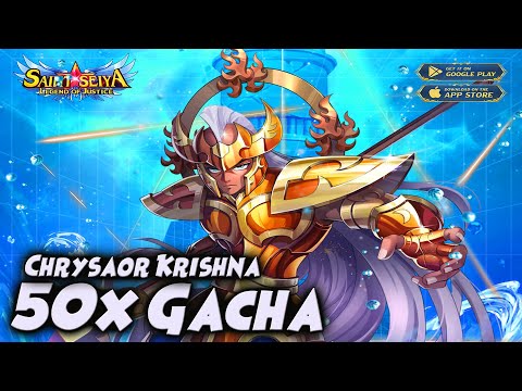 50x GACHA Chrysaor Krishna "His Skills are GREAT!!" + Tips GODDESS TRIAL 🔥 Saint Seiya Legend of ...
