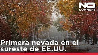 Primera nevada y frío récord en el sureste de EE.UU.: 18 millones de personas en alerta por heladas
