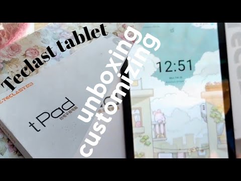 Teclast P20HD Tpad unboxing and customization 🌺💗