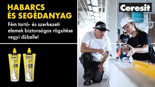 Fém tartószerkezetek biztonságos rögzítése Ceresit vegyi dübellel