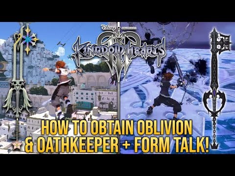 Kingdom Hearts 3 - How to Obtain Oathkeeper and Oblivion + Dark & Light Form Talk