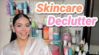 Decluttering my entire SKINCARE COLLECTION 💦🫧🗑️