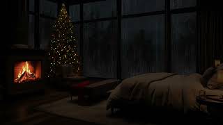 Cabana Com Lareira Acolhedora E Chuva Na Floresta Sons Relaxantes De Chuva Para Dormir Bem