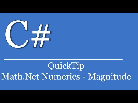 QuickTip #423 - C# Visual Studio Tutorial - Math .NET Numerics - Vector Length Matrix Multiplication