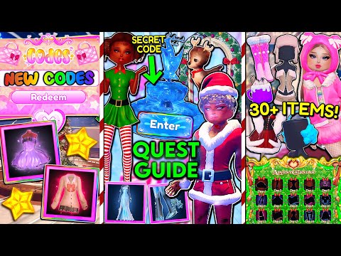 WINTER UPDATE OUT! *ALL CODES* & SECRETS, QUEST GUIDE & 30+ Item Showcase! | Dress to Impress ROBLOX