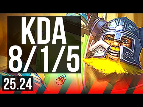 OLAF vs JAX (TOP) | 8/1/5 | KR Master | 25.24