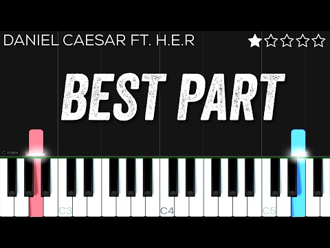 Daniel Caesar - Best Part ft. H.E.R | EASY Piano Tutorial
